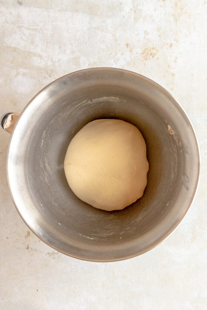 Yeasted dough that is kneaded but hasn't risen.