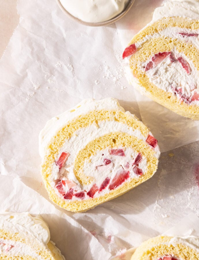 Strawberry Shortcake Roll (Erdbeerroulade)