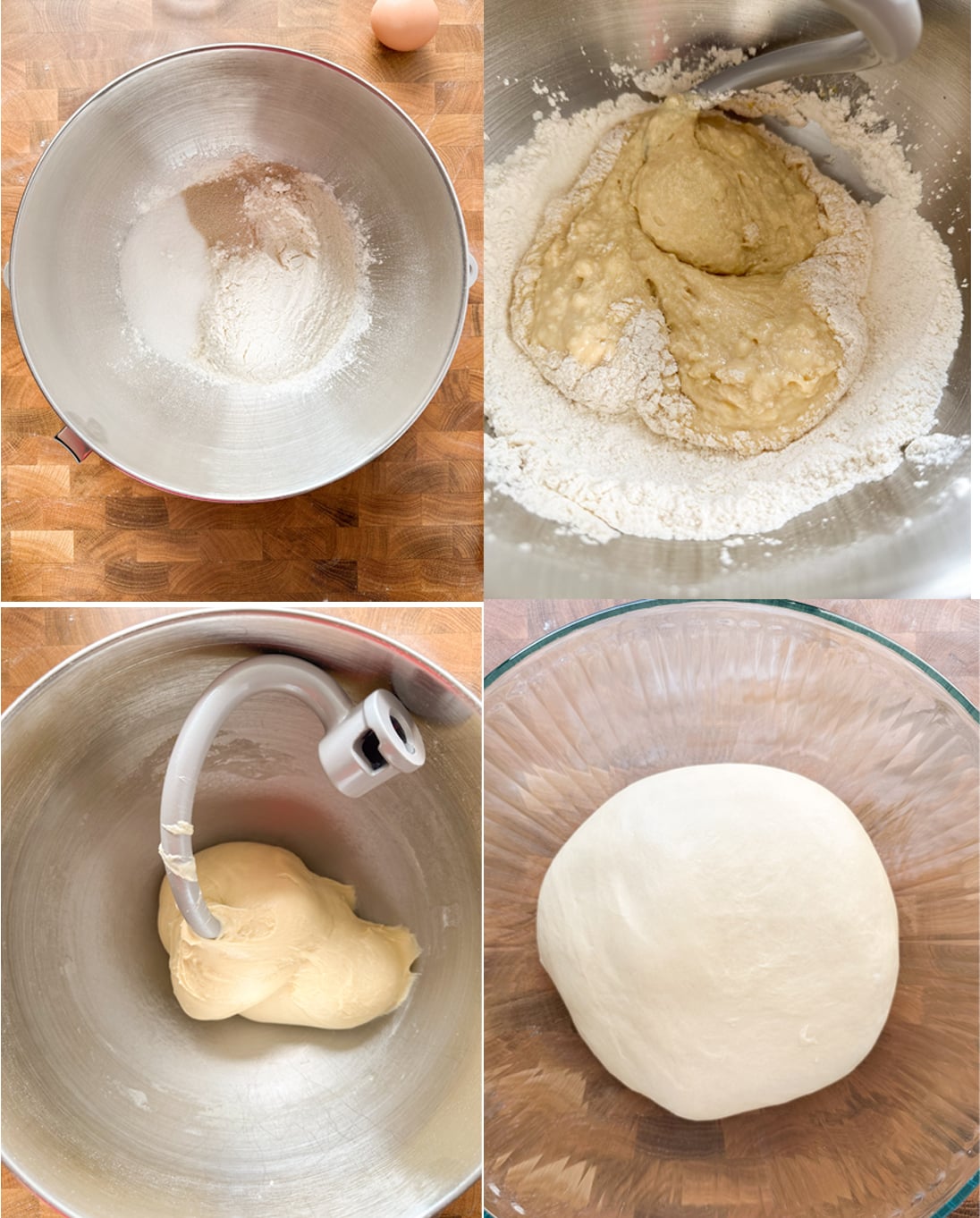 Chocolate Cinnamon Roll dough process steps. 