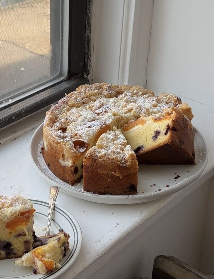 Apricot Sour Cream Coffee Cake