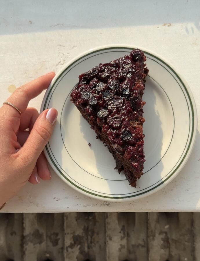 Black Currant Chocolate Cake