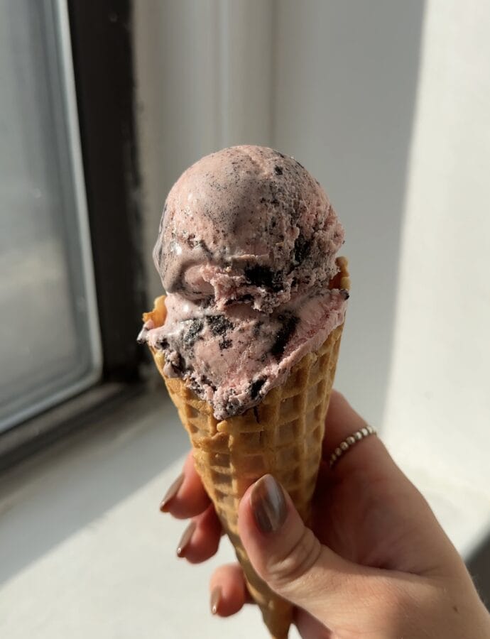 Strawberry Oreo Ice Cream