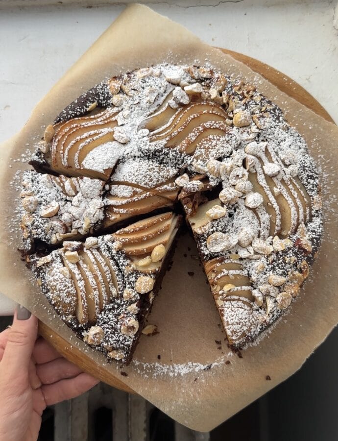 Chocolate Pear Hazelnut Cake