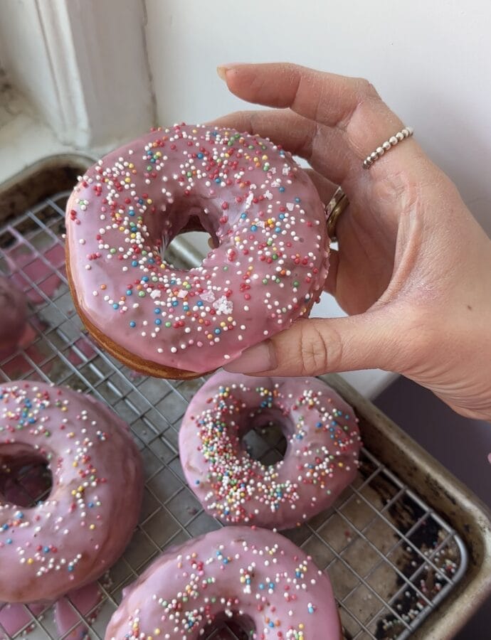 Pink Sprinkle Donuts