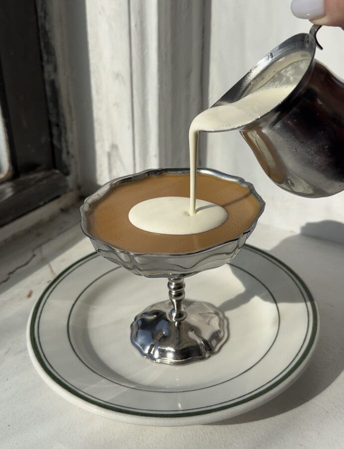 Burnt Honey White Chocolate Espresso Panna Cotta
