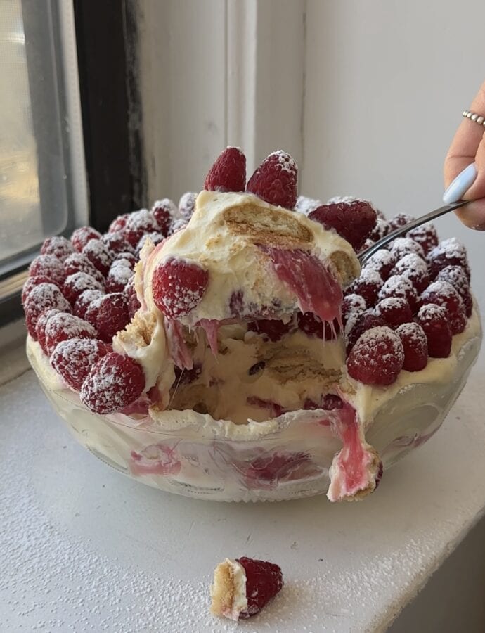 Rhubarb & Custard Trifle