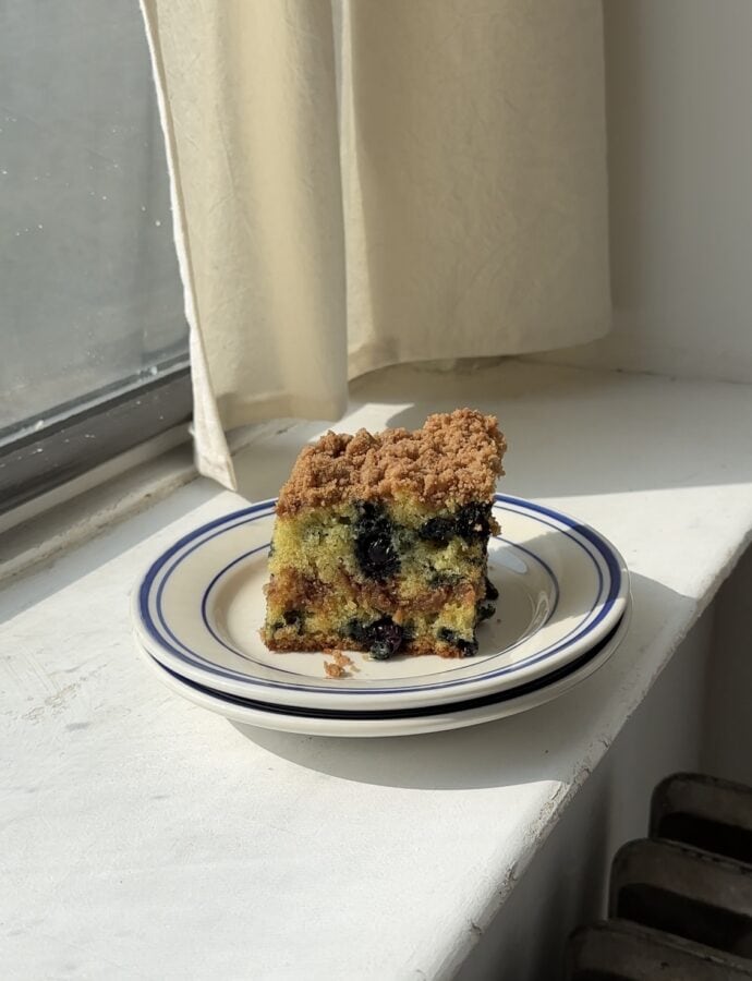 Blueberry Cinnamon Sugar Coffee Cake