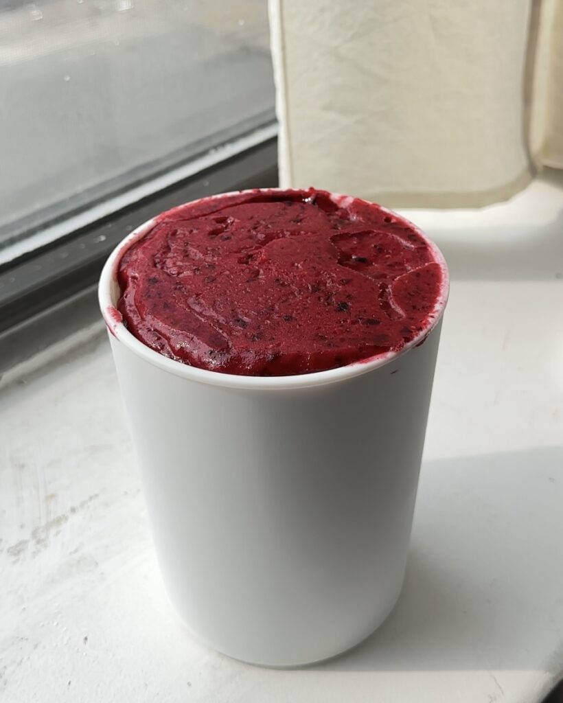 Black Currant Raspberry Sorbet • Red Currant Bakery