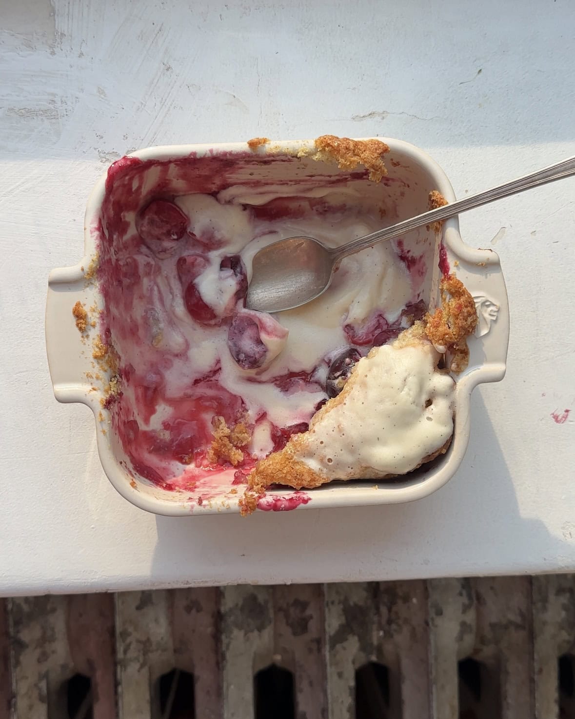 Cherry Raspberry Crumble