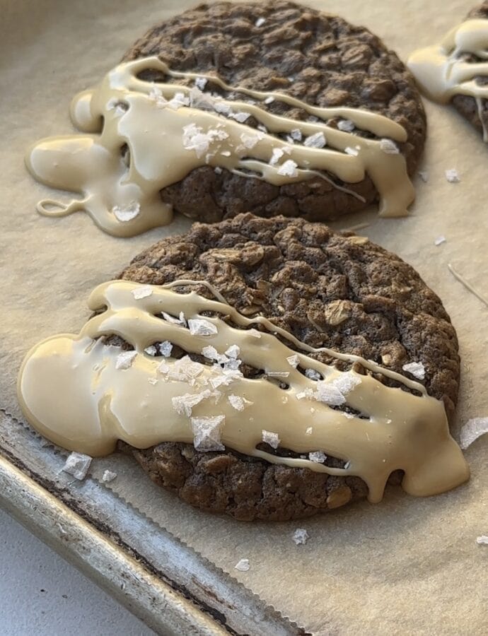 Maple Sea Salt Latte Oatmeal Cookies
