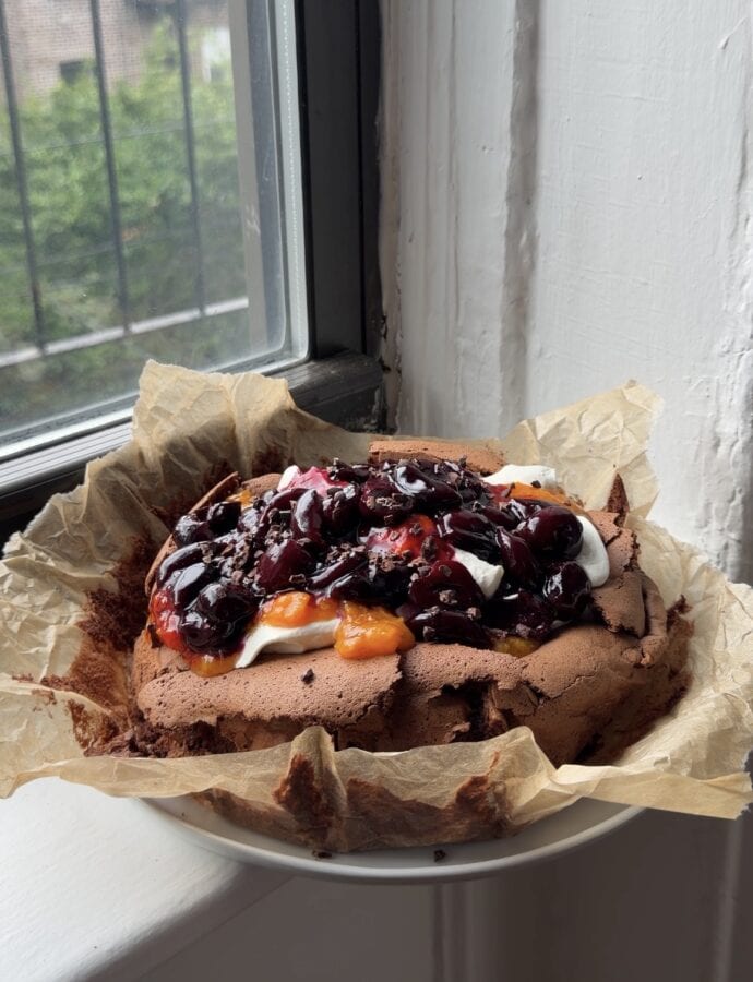 Flourless Chocolate Cherry Cake
