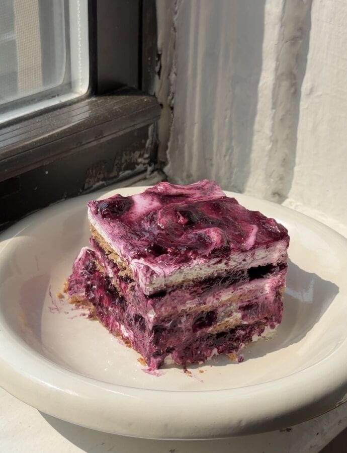 Lemon Blueberry Icebox Cake