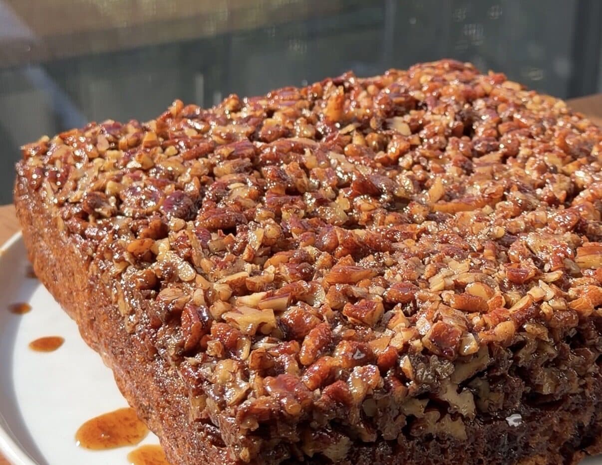 Banana Bread Pecan Upside Down Cake